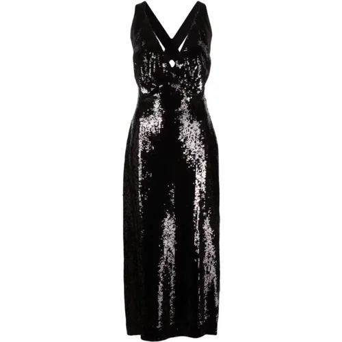 Glamour Sequinned Midi Dress , female, Sizes: 3XL - Khaite - Modalova