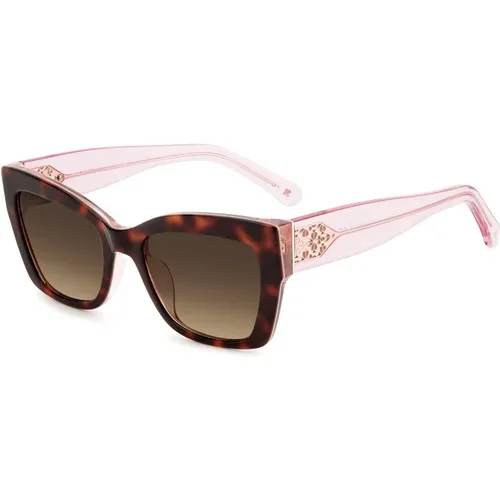 Havana Pink/ Shaded Sunglasses Valeria/S , female, Sizes: 53 MM - Kate Spade - Modalova