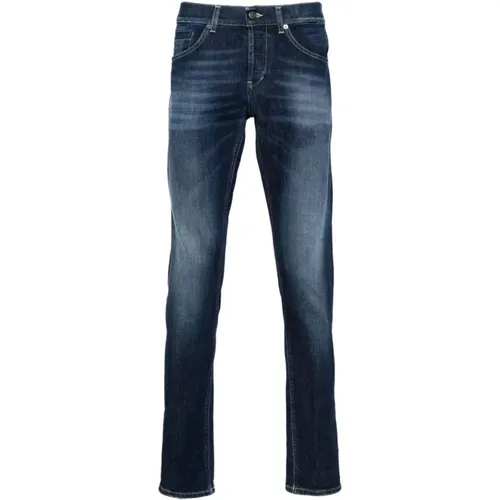 Blaue Denim Skinny Hose , Herren, Größe: W34 - Dondup - Modalova