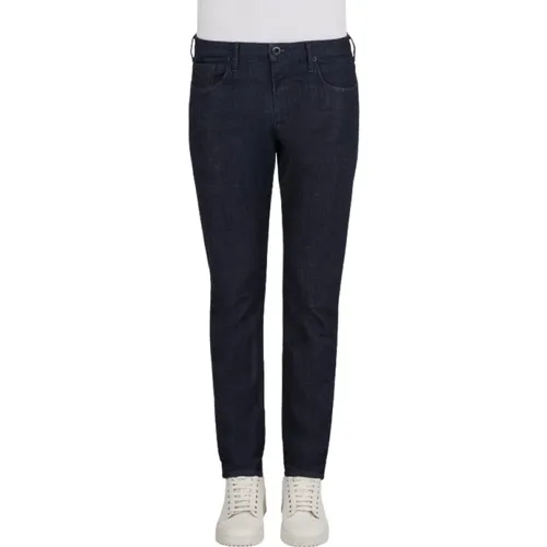 Stretch Slim-fit Jeans , male, Sizes: W42, W38, W33, W32 - Emporio Armani - Modalova