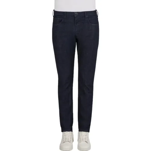 Stretch Slim-fit Jeans , Herren, Größe: W42 - Emporio Armani - Modalova