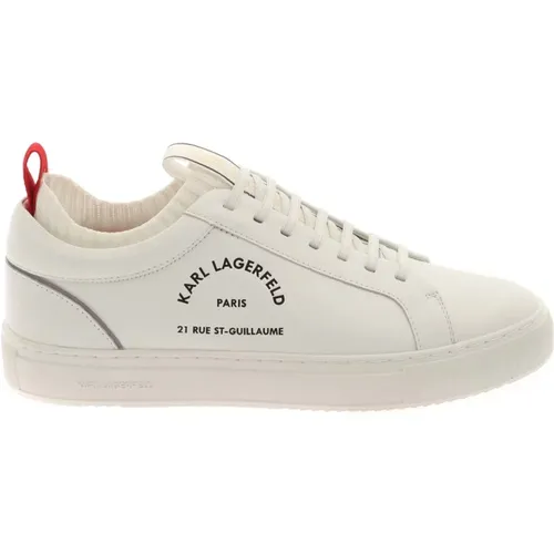 Leather Mesh Sneakers , male, Sizes: 7 UK, 11 UK - Karl Lagerfeld - Modalova