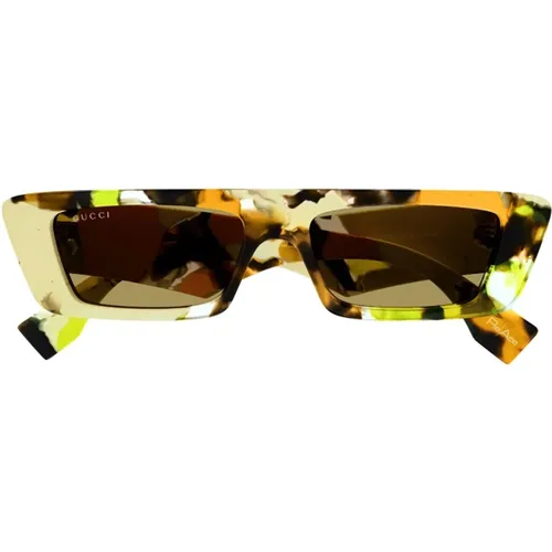 Yellow Orange Sunglasses for Women , female, Sizes: 54 MM - Gucci - Modalova
