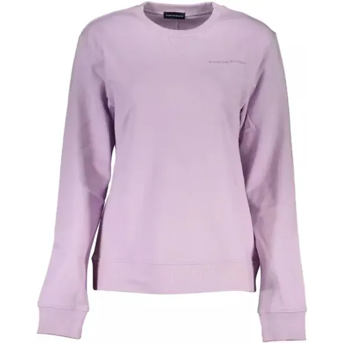 Stilvolles Lila Bio-Baumwoll-Sweatshirt , Damen, Größe: M - North Sails - Modalova