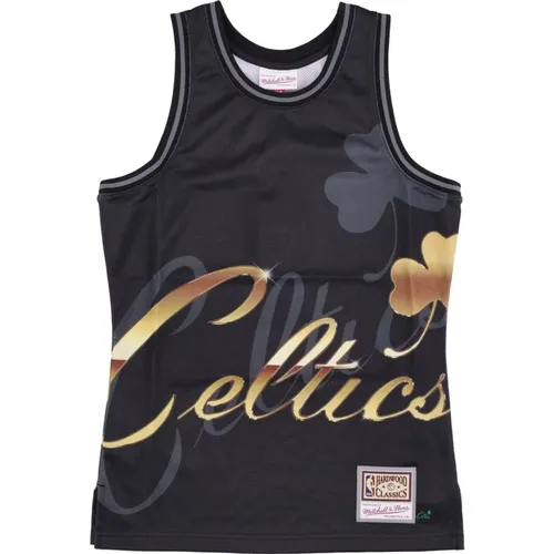 Boston Celtics Tank Top Hardwood Classics , male, Sizes: L, S, M - Mitchell & Ness - Modalova