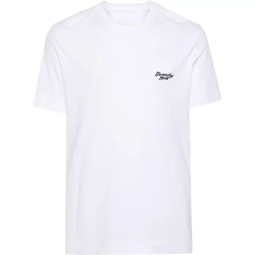 Bestickte Logo Crew Neck T-shirts - Givenchy - Modalova