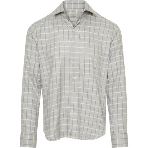 Checked Cotton/Lyocell Shirt , male, Sizes: XL - Sonrisa - Modalova
