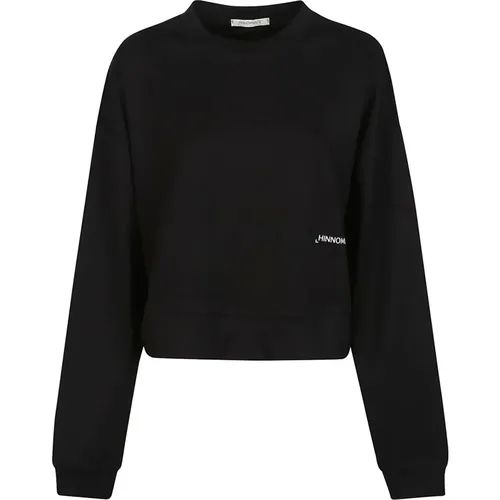 Luxurious Nero Sweatshirt , female, Sizes: S, M - Hinnominate - Modalova