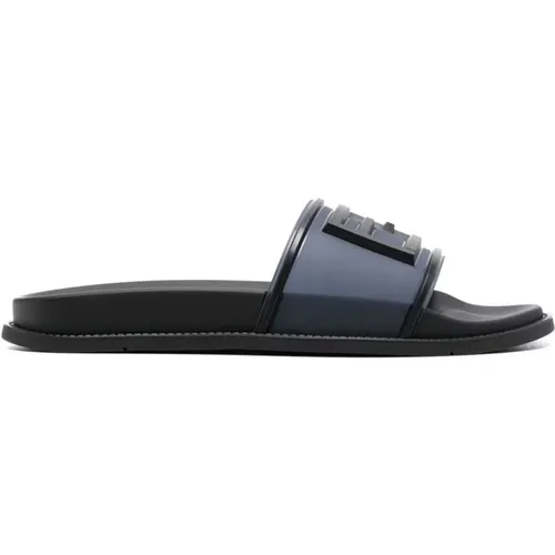 Stylish Slide Sandals with Non-Slip Sole , male, Sizes: 6 UK - Fendi - Modalova