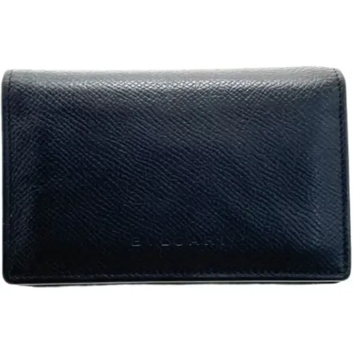 Pre-owned Leather wallets , male, Sizes: ONE SIZE - Bvlgari Vintage - Modalova