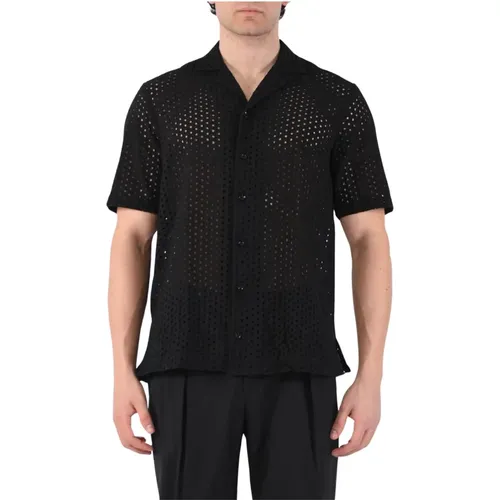Sangallo Cutout Shirt , male, Sizes: XL, 2XL, L - Tagliatore - Modalova