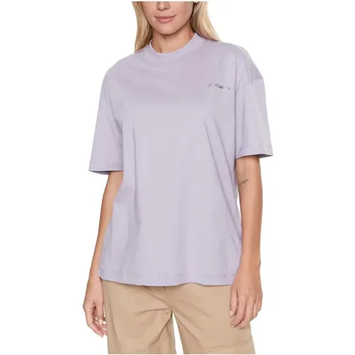 Backphotoprint T-shirt in violet , female, Sizes: S, XS - Calvin Klein - Modalova