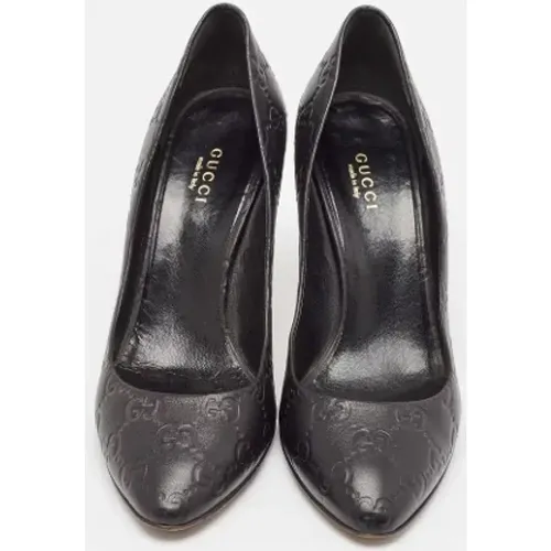 Pre-owned Leather heels , female, Sizes: 4 1/2 UK - Gucci Vintage - Modalova