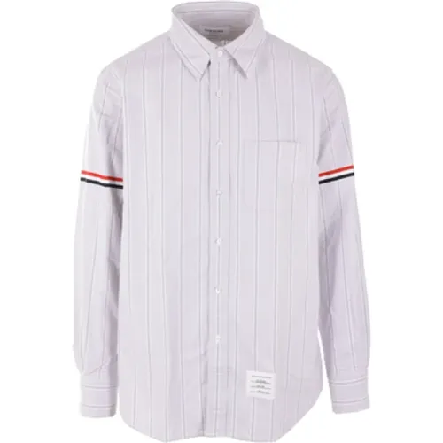 Striped Oxford Cotton Shirt , male, Sizes: 2XL - Thom Browne - Modalova