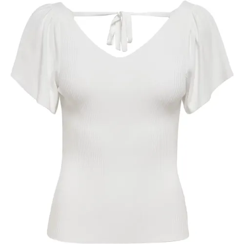 Rück Pullover T-Shirt Frühling/Sommer Kollektion , Damen, Größe: M - Only - Modalova