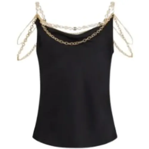 Silk Chain Top Iconic Fashion , female, Sizes: M - Paco Rabanne - Modalova