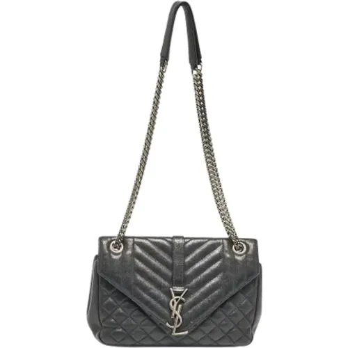 Pre-owned Leather shoulder-bags , female, Sizes: ONE SIZE - Yves Saint Laurent Vintage - Modalova