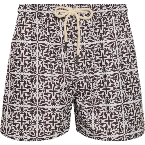 Mediterranean Style Swim Shorts , male, Sizes: L, M, 2XL, XL - Peninsula - Modalova