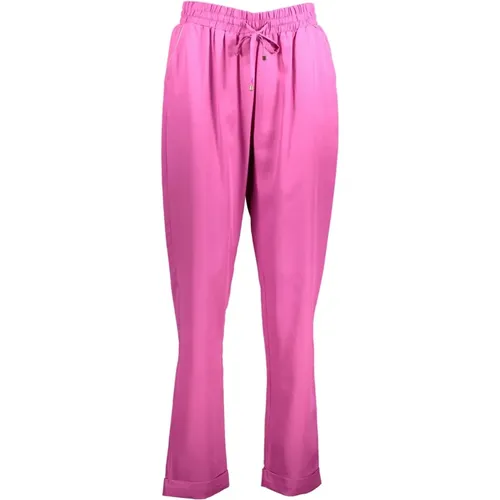 Rosa Damen Hose mit elastischem Bund - Kocca - Modalova