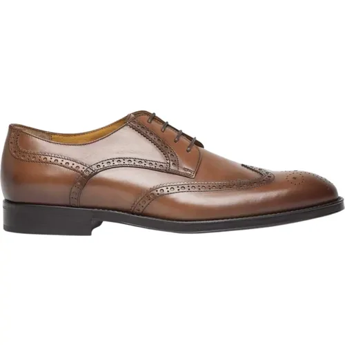 Salerno Leather Derby , Herren, Größe: 42 EU - Testoni - Modalova