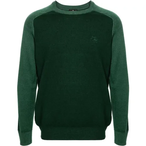 Bestickter Logo-Strickpullover , Herren, Größe: S - ETRO - Modalova