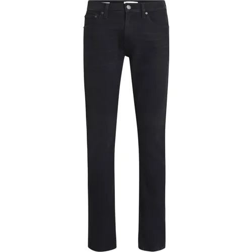 Slim Fit Waschschwarze Jeans , Herren, Größe: W34 - Calvin Klein - Modalova
