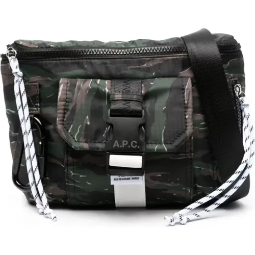 Bags with Logo Buckle and Climbing Rope Zip Pull , male, Sizes: ONE SIZE - A.p.c. - Modalova