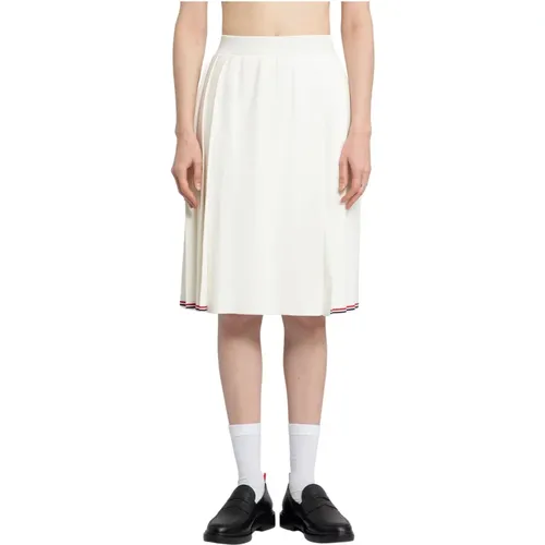 Pleated Wrap Skirt , female, Sizes: XS, 2XS - Thom Browne - Modalova