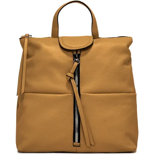 Giada Leather Backpack , female, Sizes: ONE SIZE - Gianni Chiarini - Modalova