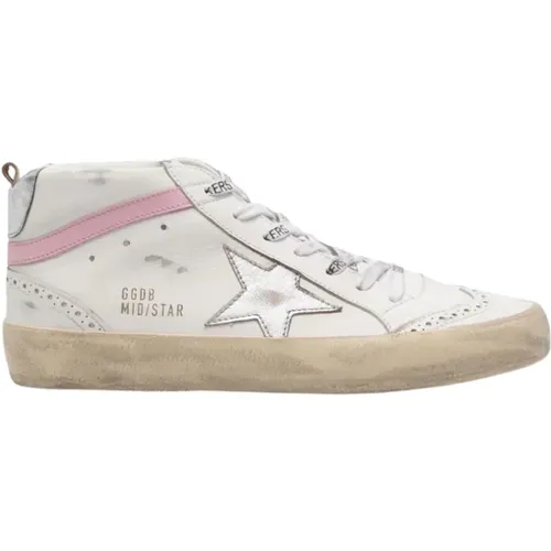 Mid Star Leder High Top Sneakers - Golden Goose - Modalova