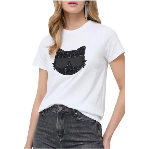 Schickes Boucle Choupette T-Shirt , Damen, Größe: XS - Karl Lagerfeld - Modalova