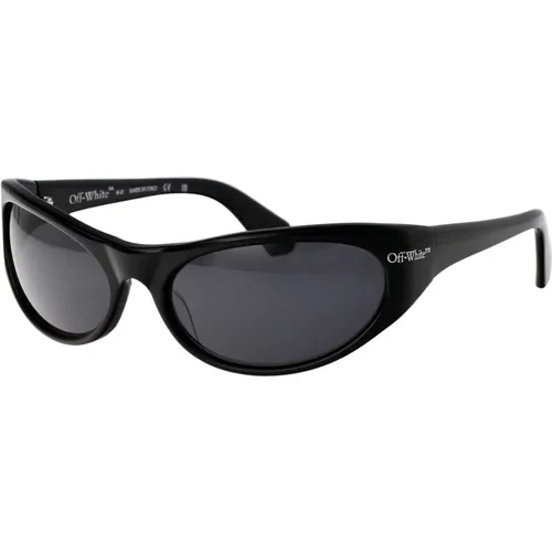 Napoli Stylish Sunglasses , unisex, Sizes: 56 MM - Off White - Modalova