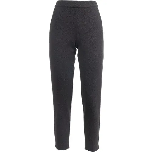 Elastic Waist Knit Pants , female, Sizes: S, XS - Le Tricot Perugia - Modalova