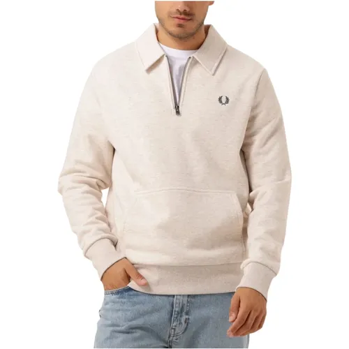 Halfzip Fleece Back Sweatshirt - Fred Perry - Modalova