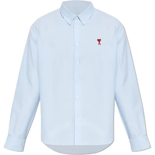 Shirt mit Logo , Herren, Größe: M - Ami Paris - Modalova