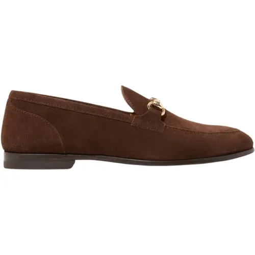 Alessandra Hellbraune Wildleder-Loafer , Herren, Größe: 39 1/2 EU - Scarosso - Modalova