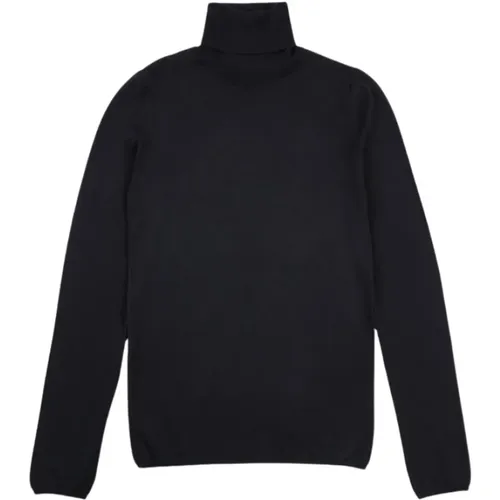 Hochgeschlossener Pullover, gerippte Bündchen - Zanone - Modalova