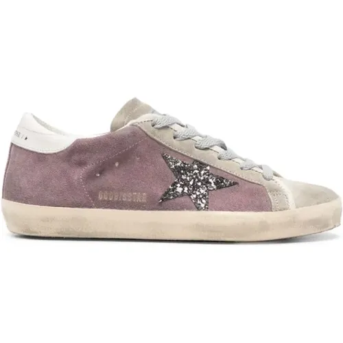 Lila Stern Sneaker Grau , Damen, Größe: 41 EU - Golden Goose - Modalova