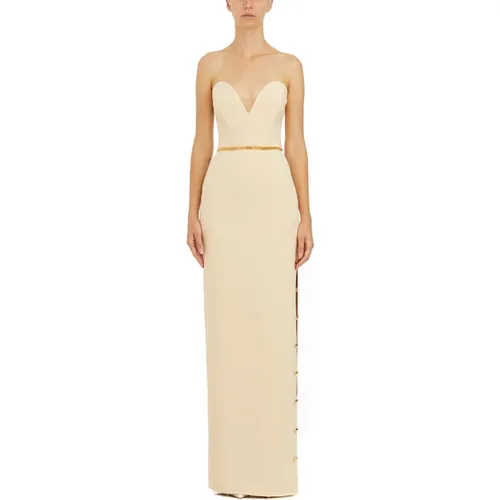 Red Carpet Crepe Dress , female, Sizes: L, S, M - Elisabetta Franchi - Modalova