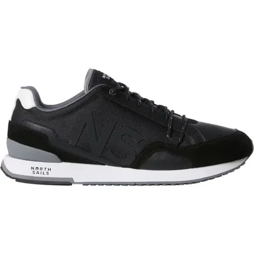 Schwarze Sneakers mit Hitch Logo , Herren, Größe: 40 EU - North Sails - Modalova