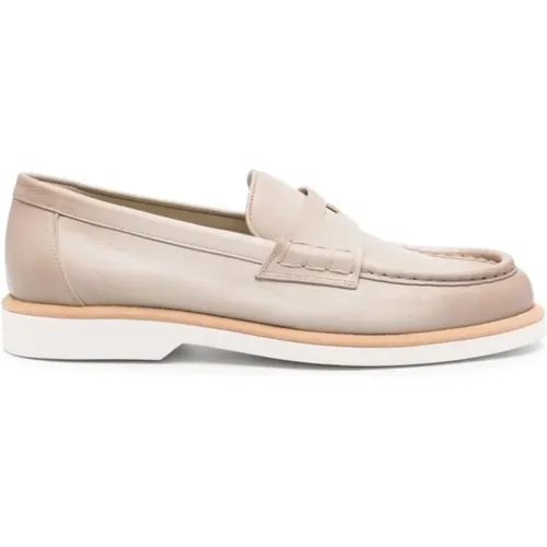 Klassische Ledersneaker , Damen, Größe: 37 1/2 EU - Santoni - Modalova