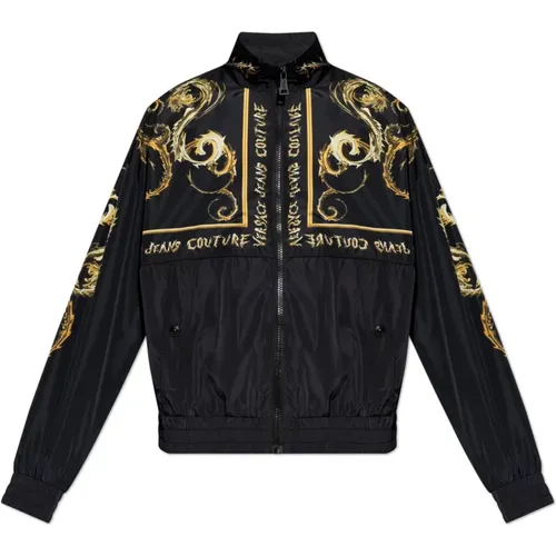 Jacke mit Logo , Herren, Größe: 2XL - Versace Jeans Couture - Modalova