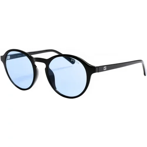 Runde Acetat-Sonnenbrille mit Markengravur , Damen, Größe: ONE Size - Guess - Modalova