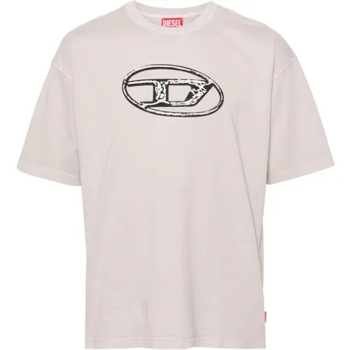 Rosa Jersey Crew Neck T-shirt - Diesel - Modalova