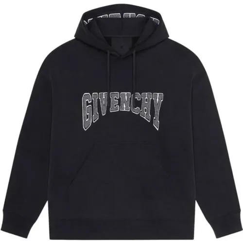 Embroidered Terry Slim Fit Hoodie , male, Sizes: XS - Givenchy - Modalova