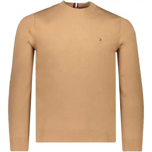 Stylischer Khaki Pullover Sweater , Herren, Größe: 3XL - Tommy Hilfiger - Modalova