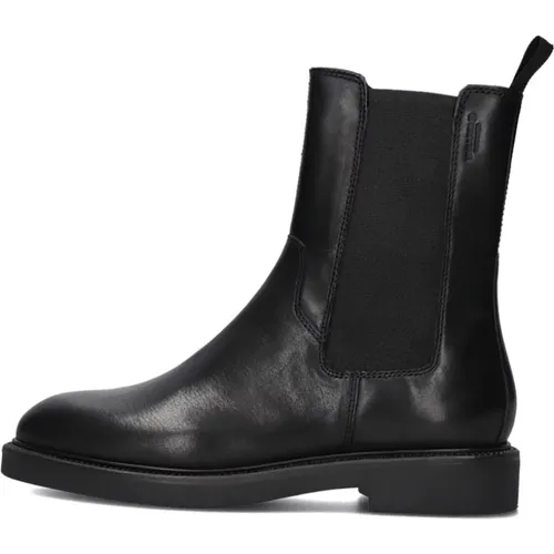 Schwarze Leder Chelsea Boots für Frauen - Vagabond Shoemakers - Modalova