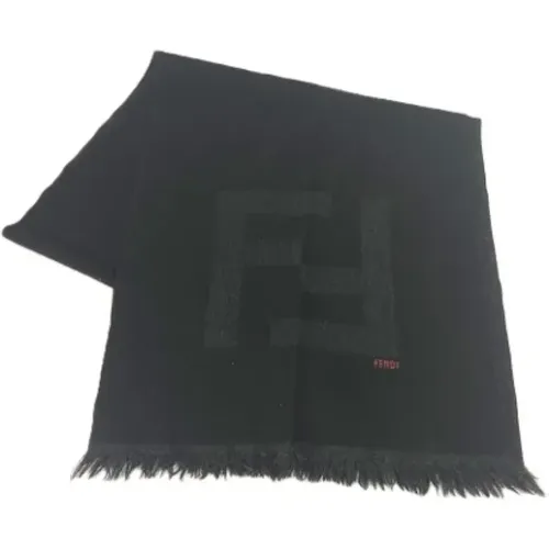 Pre-owned Wool scarves , female, Sizes: ONE SIZE - Fendi Vintage - Modalova