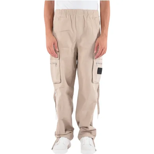 Relaxed Fit Cotton Twill Cargo Pants , male, Sizes: XL - Calvin Klein Jeans - Modalova