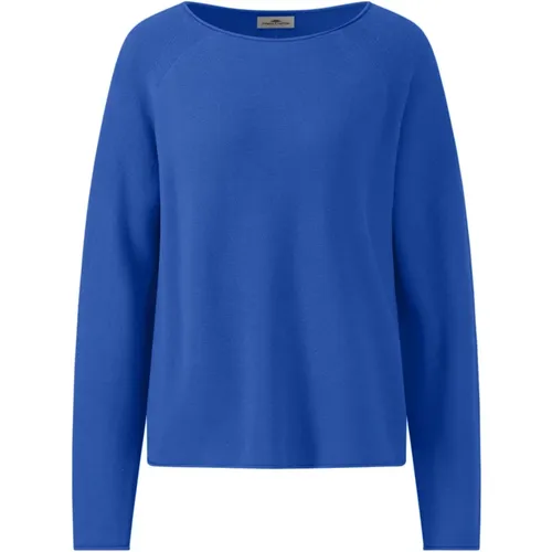 Feinstrick O-Neck Pullover , Damen, Größe: M - FYNCH-HATTON - Modalova